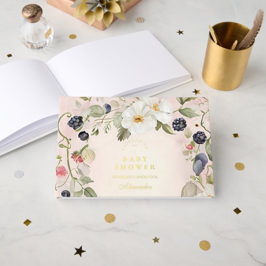 ベリースイートベビーシャワー ゲストブック (正面見開き)