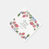 ベリースイートベビーシャワー スタンダードカクテルナプキン (角)