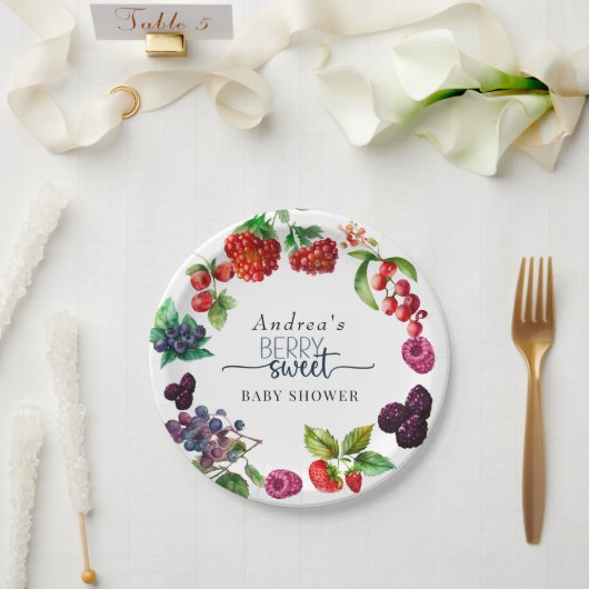 ベリースイートベビーシャワー ペーパープレート (ウェディング)