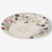 ベリースイートベビーシャワー ペーパープレート (アングル)