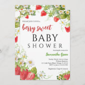 ベリースイートベビーシャワー 招待状 (正面/裏面)