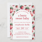 ベリースイートベビーシャワー 招待状 (正面)