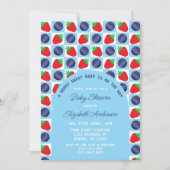 ベリースイートベビーシャワー 招待状 (正面)