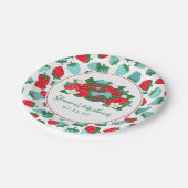 ベリースイートベビーブルーストロベリーボーイベビーシャワー ペーパープレート (アングル)