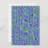 ベリースイートベビーブルーベリーベビーシャワー 招待状 (裏面)