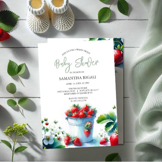 ベリースイートベビー男女兼用シャワー 招待状