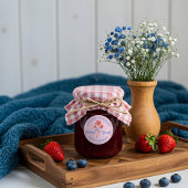 ベリースイートベリーフローラモノグラムベビーシャワー ラウンドシール