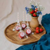 ベリースイートベリーフローラモノグラムベビーシャワー ラウンドシール