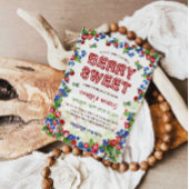 ベリースイートボタニカルキュート赤ちゃんシャワー 招待状