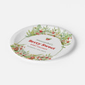 ベリースイートボホアーチワイルドウォーター色イチゴ ペーパープレート (アングル)