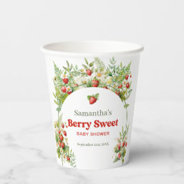 ベリースイートボホアーチワイルドウォーター色イチゴ 紙コップ