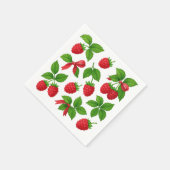 ベリースイートラズベリー子供の誕生日パーティーナプキン スタンダードカクテルナプキン (角)