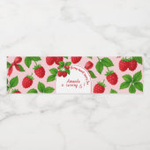 ベリースイートラズベリー子供の誕生日パーティー- ペットボトルラベル (シングルラベル)