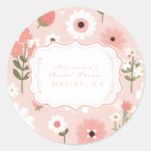ベリースイートラブブライダルシャワー ラウンドシール (正面)