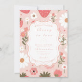 ベリースイートラブブライダルシャワー 招待状 (正面)