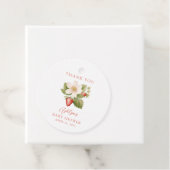 ベリースイートレッドストロベリーサンキューメッセージカード フェイバータグ (インサイチュ)