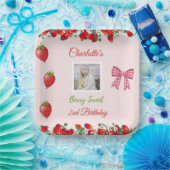 ベリースイート誕生日写真 ペーパープレート (パーティー)