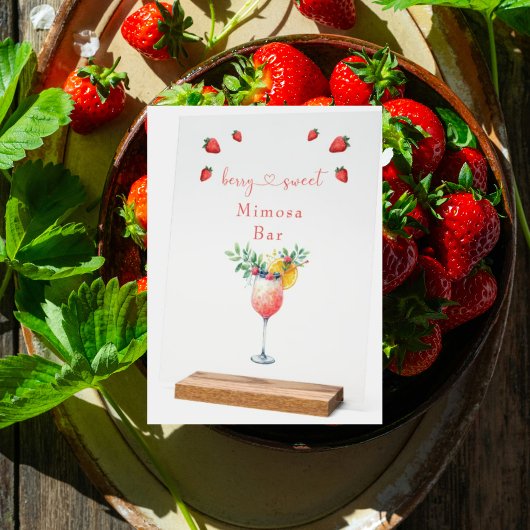 ベリースイート赤面アクリルミモサバーシャワーサイン アクリルサイン