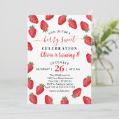 ベリースウィートが1イチゴ1歳の誕生日を飾る 招待状 (スタンド正面)