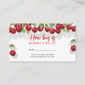 ベリースウィートさくらんぼママのお腹の大きさ エンクロージャーカード (正面)