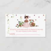 ベリースウィートのベビーシャワー用おむつラッフルカード エンクロージャーカード (正面)