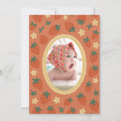 ベリースウィートの誕生日の写真 招待状 (裏面)