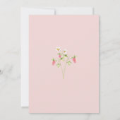 ベリースウィートエレガントベビーシャワーストロベリー 招待状 (裏面)