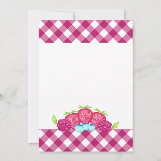 ベリースウィートガールの3rd誕生日招待状 招待状 (裏面)