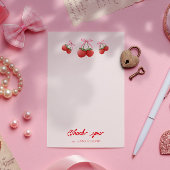 ベリースウィートコケットボウベビーシャワー サンキューカード