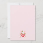 ベリースウィートコケット春ベビーシャワー招待状 招待状 (裏面)