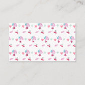 ベリースウィートスイートスィートオムツラッフルベビーシャワー エンクロージャーカード (裏面)