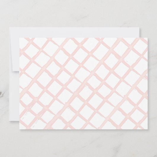 ベリースウィートスタローベリー写真1st誕生日 招待状 (裏面)