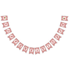 ベリースウィートハッピーバースデー国旗 バンティングフラッグ