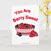 ベリースウィートバレンタインズデイカード カード (黄色い花)