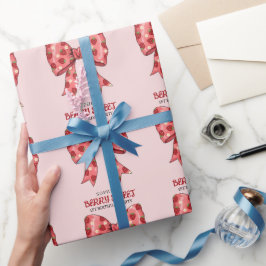 ベリースウィートパーティの招待状 ラッピングペーパー