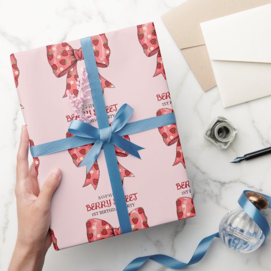 ベリースウィートパーティの招待状 ラッピングペーパー (ギフト)