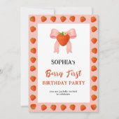 ベリースウィートパーティの招待状 招待状 (正面)