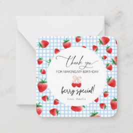ベリースウィートファースト誕生日サンキューカード ノートカード