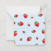 ベリースウィートファースト誕生日サンキューカード ノートカード (裏面)