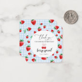 ベリースウィートファースト誕生日サンキューカード ノートカード (正面/裏面インサイチュ)