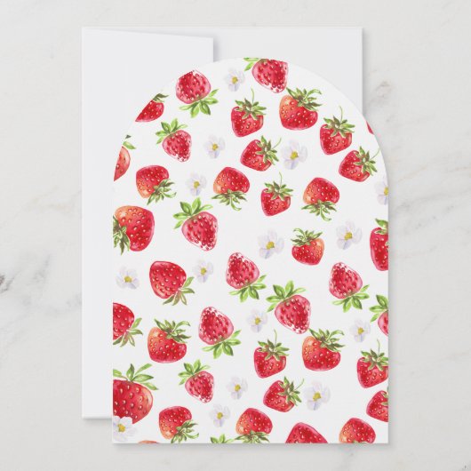 ベリースウィートファースト誕生日招待状 招待状 (裏面)