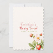 ベリースウィートファースト誕生日招待状 招待状 (裏面)