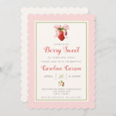 ベリースウィートファースト誕生日招待状 招待状 (正面/裏面)