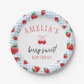 ベリースウィートファースト誕生日 ペーパープレート (正面)