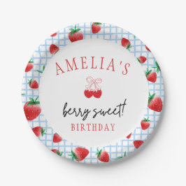ベリースウィートファースト誕生日 ペーパープレート
