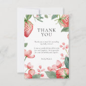 ベリースウィートフローラベビーシャワー サンキューカード (正面)