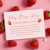 ベリースウィートブライダルシャワーレシピリクエスト エンクロージャーカード