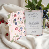 ベリースウィートブライダルシャワーワイルドベリー&フラワーズ サンキューカード