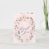 ベリースウィートブライダルシャワーワイルドベリー&フラワーズ サンキューカード (正面)