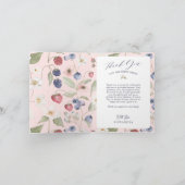 ベリースウィートブライダルシャワーワイルドベリー&フラワーズ サンキューカード (内部)